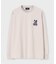 ロングスリーブ　モザイクステッチバニーTシャツ
