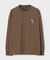 ロングスリーブ　モザイクステッチバニーTシャツ