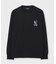 ロングスリーブ　モザイクステッチバニーTシャツ