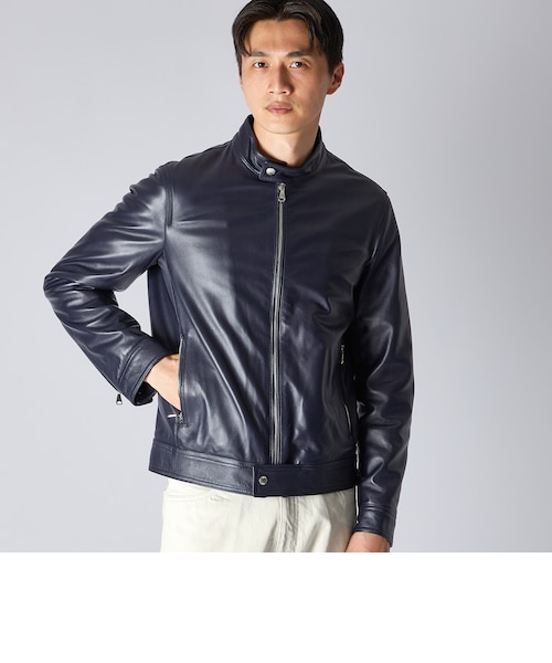PADDED LEATHER BIKER JACKET｜ランバン・コレクションのアウトレット
