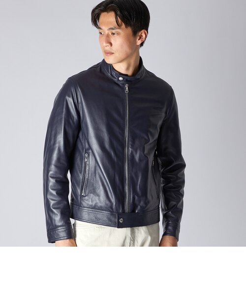 PADDED LEATHER BIKER JACKET｜ランバン・コレクションのアウトレット