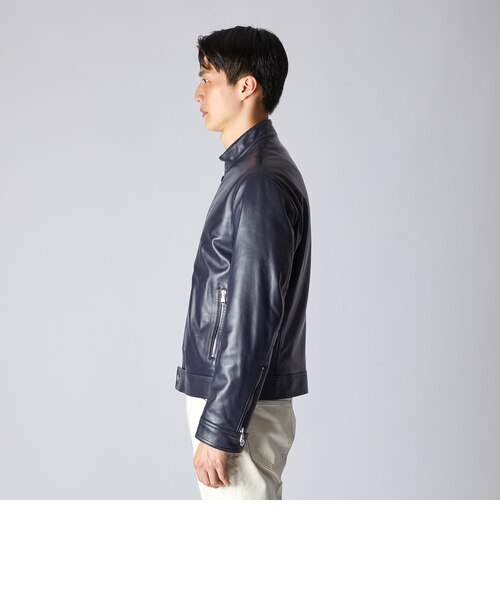 PADDED LEATHER BIKER JACKET｜ランバン・コレクションのアウトレット