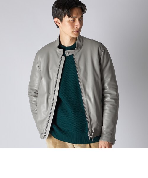 PADDED LEATHER BIKER JACKET｜ランバン・コレクションのアウトレット