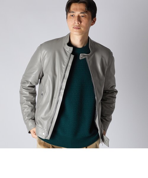 PADDED LEATHER BIKER JACKET｜ランバン・コレクションのアウトレット