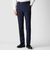 WOOL SUCKER TAPERED SLACKS