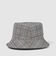 GRAIN PLAID BUCKET HAT