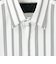 MONOTONE STRIPE FLY FRONT SHIRT