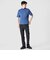 GIZA COTTON MOCK NECK KNIT TEE