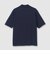 GIZA COTTON MOCK NECK KNIT TEE