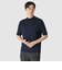 GIZA COTTON MOCK NECK KNIT TEE