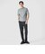 GIZA COTTON MOCK NECK KNIT TEE