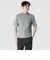 GIZA COTTON MOCK NECK KNIT TEE