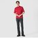 GIZA COTTON MOCK NECK KNIT TEE