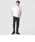 GIZA COTTON MOCK NECK KNIT TEE