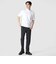 GIZA COTTON MOCK NECK KNIT TEE