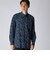 FLOWER PRINT CORDUROY FLY FRONT 　SHIRT
