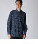 FLOWER PRINT CORDUROY FLY FRONT 　SHIRT