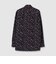 FLOWER PRINT CORDUROY FLY FRONT 　SHIRT