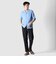 HIGH-TWIST JERSEY OPEN NECK SHIRT