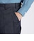 WOOL SILK CHAMBRAY TAPERED  SLACKS [ウールシルク シャンブレーパンツ]