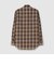 COTTON／LINEN PLAID WESTERN SHIRT