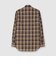 COTTON／LINEN PLAID WESTERN SHIRT
