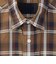 COTTON／LINEN PLAID WESTERN SHIRT
