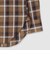 COTTON／LINEN PLAID WESTERN SHIRT