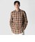 COTTON／LINEN PLAID WESTERN SHIRT