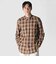 COTTON／LINEN PLAID WESTERN SHIRT