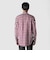 COTTON／LINEN PLAID WESTERN SHIRT