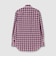 COTTON／LINEN PLAID WESTERN SHIRT