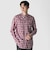 COTTON／LINEN PLAID WESTERN SHIRT