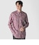 COTTON／LINEN PLAID WESTERN SHIRT