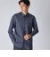 FLOWER PRINT FLY FRONT 　SHIRT