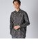 FLOWER PRINT FLY FRONT 　SHIRT