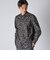 FLOWER PRINT FLY FRONT 　SHIRT
