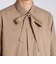 SOLID JANNE BOW 　BLOUSE