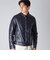 PADDED LEATHER BIKER 　JACKET