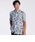 FLOWER PRINT FLY FRONT SS SHIRT [ドローイングフラワー プリントSSシャツ]