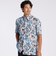 FLOWER PRINT FLY FRONT SS SHIRT [ドローイングフラワー プリントSSシャツ]