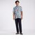FLOWER PRINT FLY FRONT SS SHIRT [ドローイングフラワー プリントSSシャツ]