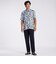 FLOWER PRINT FLY FRONT SS SHIRT [ドローイングフラワー プリントSSシャツ]