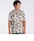 FLOWER PRINT FLY FRONT SS SHIRT [ドローイングフラワー プリントSSシャツ]