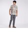 FLOWER PRINT FLY FRONT SS SHIRT [ドローイングフラワー プリントSSシャツ]
