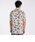 FLOWER PRINT FLY FRONT SS SHIRT [ドローイングフラワー プリントSSシャツ]