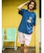ﾊﾞｽ柄切り貼りﾜｯﾍﾟﾝTｼｬﾂ
