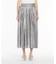 メタリック ジョーゼット ロング スカート