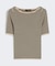 ビスコース ボーダー ニット Tシャツ