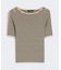 ビスコース ボーダー ニット Tシャツ